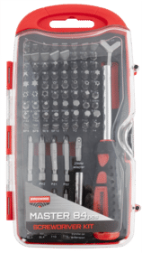 Birchwood Casey Pro 84 Piece Screwdriver Set features a plastic storage case